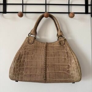 Donald Pliner Crocodile Satchel bag